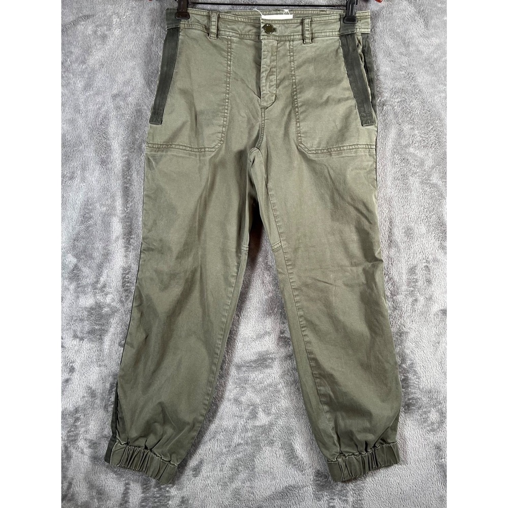 Anthropologie The Richie Slim Jogger Pants Sz 4 30x26 Army Green Utility Gorp